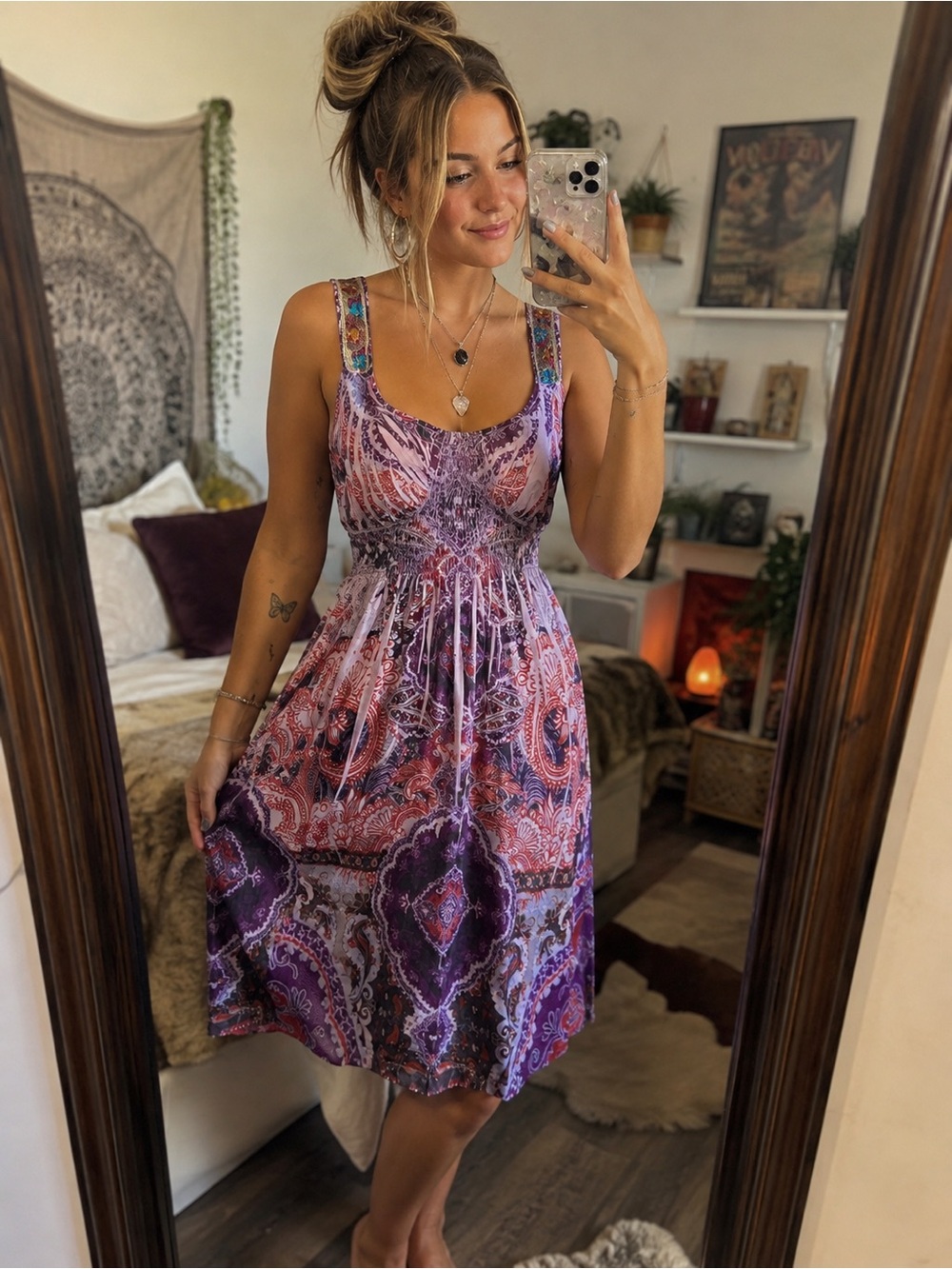 World Unity Dress M Desert Siren Urban Boho Lagenlook